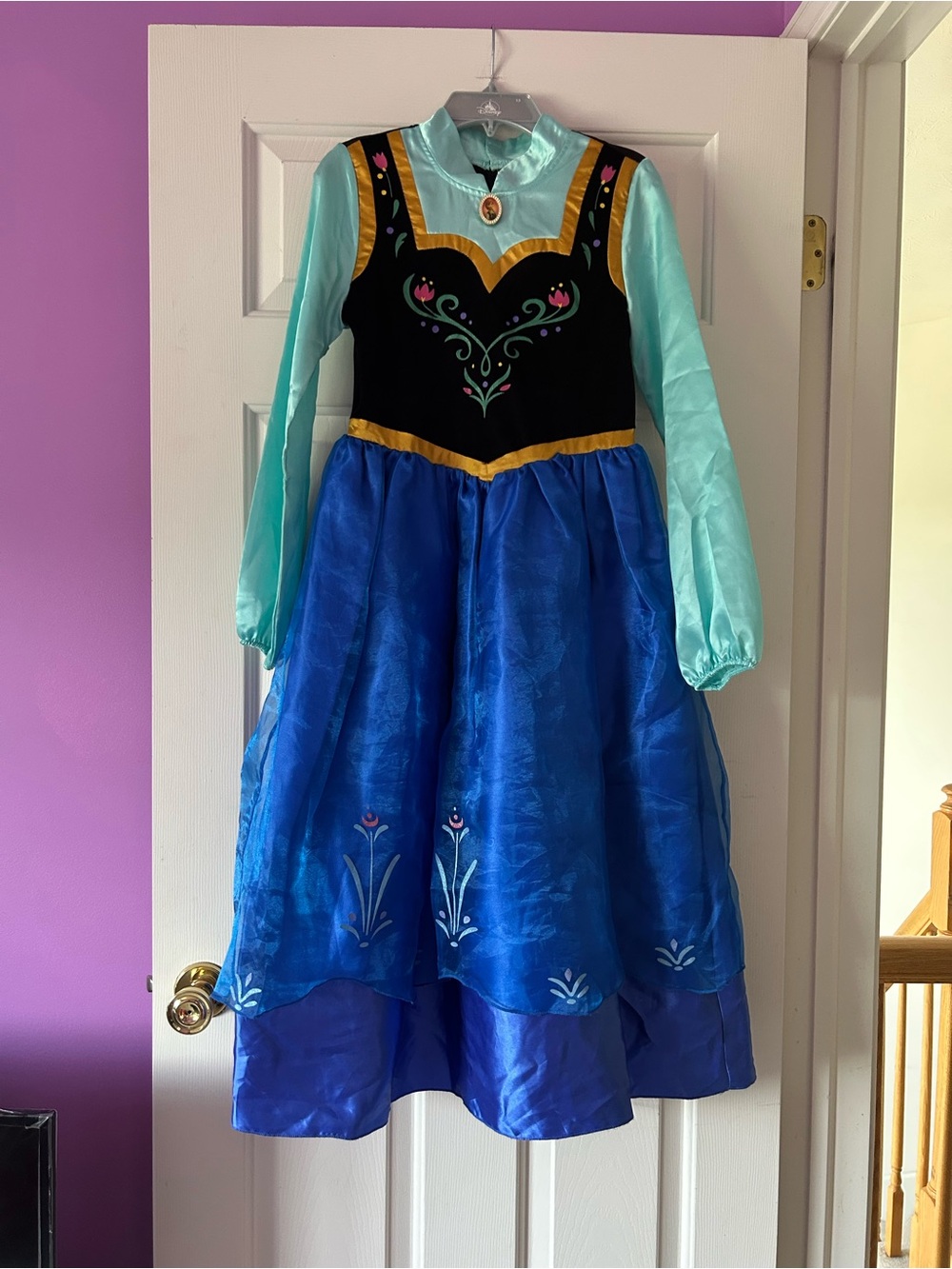 Disney Store parks frozen Anna winter dress size 11/12 first edition Norwegian